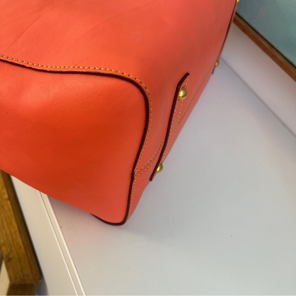 Rare Salmon Large Amelia Tote in Vachetta Florentine Leather Dooney & Bourke - Picture 7 of 16